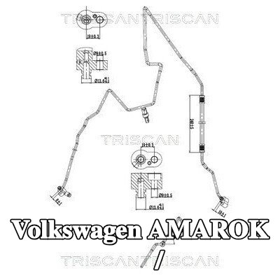 TRISCAN خط الضغط العالي/المنخفض، تكييف الهواء — 2012 Volkswagen Amarok