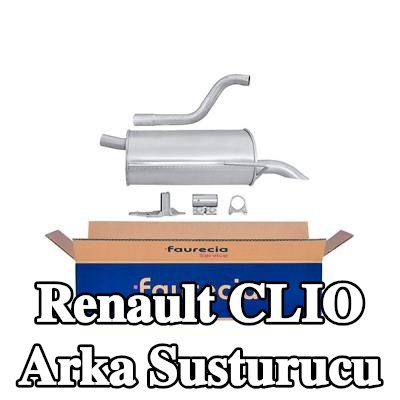 HELLA Arka susturucu Arka, montaj parçaları ile — Renault Clio
