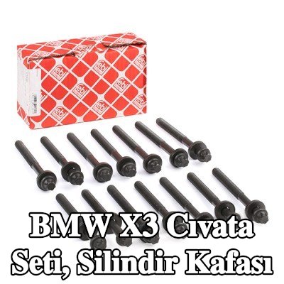 FEBI BILSTEIN Cıvata Kiti, silindir kafası 162mm — 2004 BMW X3