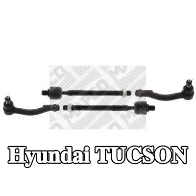 MAPCO مجموعة إصلاح, قضيب الربط المحور الأمامي الأيسر, المحور الأمامي الأيمن — 2004 Hyundai Tucson
