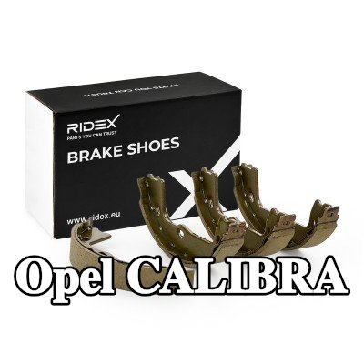 RIDEX مجموعة أحذية الفرامل للمحور الخلفي, 160mm, بدون ذراع — Opel Calibra