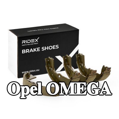 RIDEX مجموعة أحذية الفرامل للمحور الخلفي, 160mm, بدون ذراع — Opel Omega