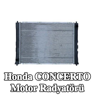 NRF Motor radyatörü Alüminyum, montaj parçaları ile — Honda Concerto