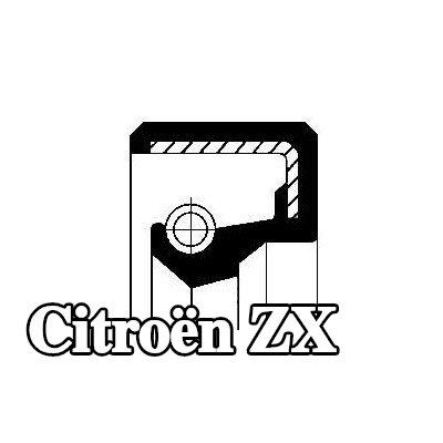 CORTECO حشية عمود، محرك عداد السرعة — Citroën Zx