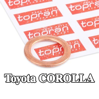 FEBI BILSTEIN حشية سدادة حوض الزيت من النحاس, Inner Diameter: 14mm — 2000 Toyota Corolla
