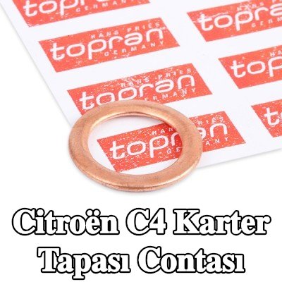 FEBI BILSTEIN Karter tapası rondelası Bakır, Inner Diameter: 14mm — 2012 Citroën C4