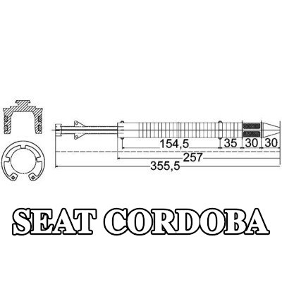 MAHLE مجفف مستقبل تكييف الهواء مع غطاء, مع حلقة مانعة للتسرب, مع ملحقات — SEAT Cordoba
