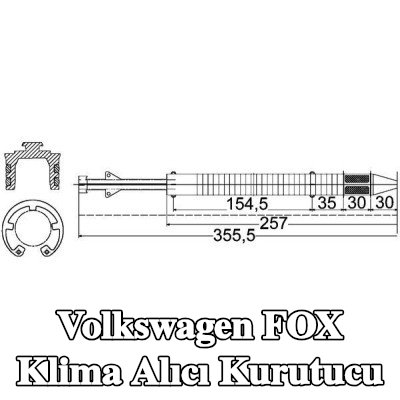 MAHLE Kapaklı AC alıcı kurutucu, conta halkası ile, aksesuarlarla — 2011 Volkswagen Fox