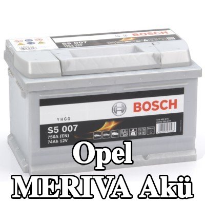 BOSCH Akü S5, 007 — 2003 Opel Meriva