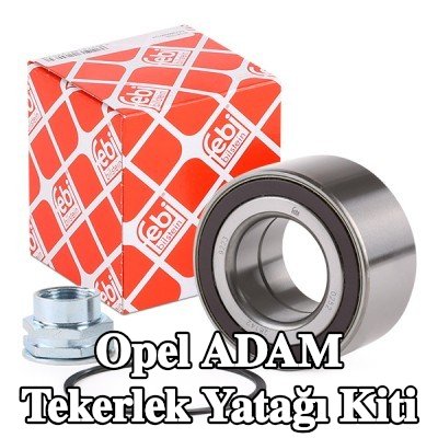 FEBI BILSTEIN Sol ön aks tekerlek yatağı kiti, Ön Aks Sağ, ABS sensör halkalı, entegre manyetik sensör halkalı, tutma halkası, aks somunu ile — Opel Adam