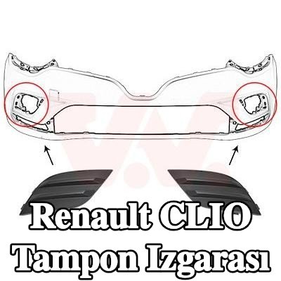 VAN WEZEL Tampon ızgarası Sol Ön, Sağ ön, sis farları için delik(ler) olmadan — 2016 Renault Clio