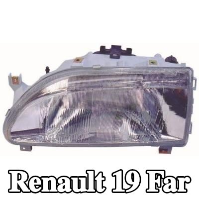 ABAKUS Far Sağ, H4, far seviyeleme motoru olmadan, ampul içermez — 1997 Renault 19