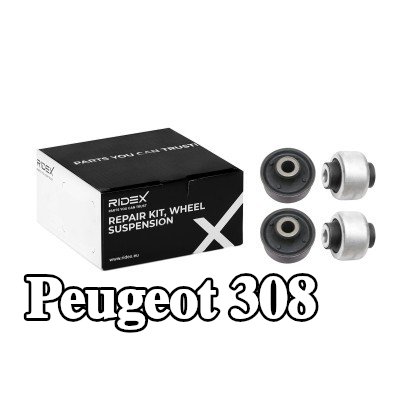 RIDEX طقم إصلاح, تعليق العجلة المحور الأمامي كلا الجانبين, بدون مجموعة براغي — 2012 Peugeot 308