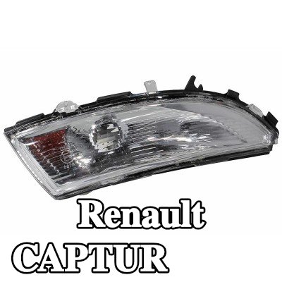 METZGER مؤشر جانبي مرآة خارجية يمين, بدون لمبة, بدون حامل لمبة, مع ختم الجودة E — 2022 Renault Captur