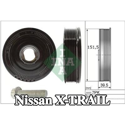 INA مجموعة بكرات الحزام، العمود المرفقي — Nissan X-trail