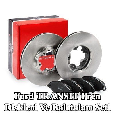 MAPCO Fren diskleri ve balataları seti Ön Aks, Havalandırmalı — 2002 Ford Transit