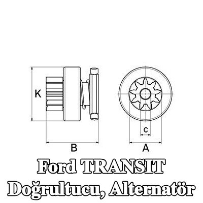HC-Cargo Doğrultucu, alternatör — Ford Transit