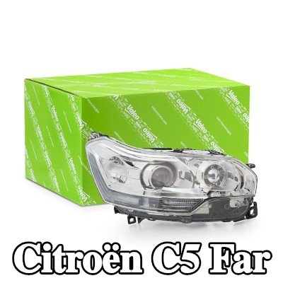 VALEO Far ORİJİNAL PARÇA, Sağ, D1S, P24W, W5W, xenon kontrol ünitesi ile, far seviyeleme motorlu, Gösterge Rengi: şeffaf — Citroën C5
