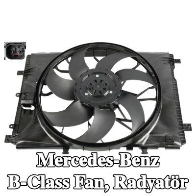 FEBI BILSTEIN Fan, radyatör Fırçasız Motor, radyatör fan kapağı — 2012 Mercedes-Benz B-Class