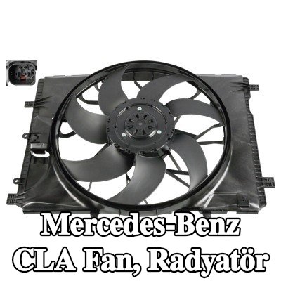 FEBI BILSTEIN Fan, radyatör Fırçasız Motor, radyatör fan kapağı — Mercedes-Benz Cla