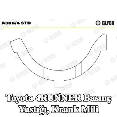 GLYCO Basınç Yastığı, krank mili — Toyota 4runner