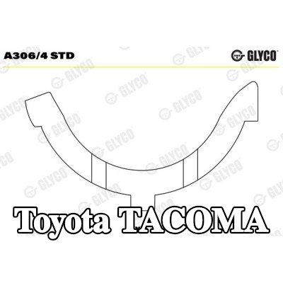 GLYCO صامولة الدفع، العمود المرفقي — Toyota Tacoma