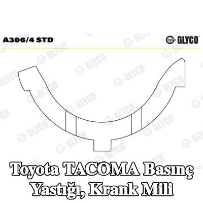 GLYCO Basınç Yastığı, krank mili — Toyota Tacoma