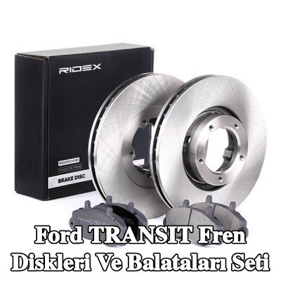 RIDEX Fren diskleri ve balataları seti Ön Aks, Havalandırmalı — 1990 Ford Transit