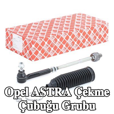 FEBI BILSTEIN Rot kolu grubu Ön Aks Sol, Ön Aks Sağ, somunlu, körükli, kelepçeli, direksiyon körüğü ile — 2000 Opel Astra