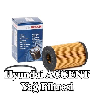 BOSCH Contalı/sızdırmazlık elemanlı yağ filtresi — Hyundai Accent