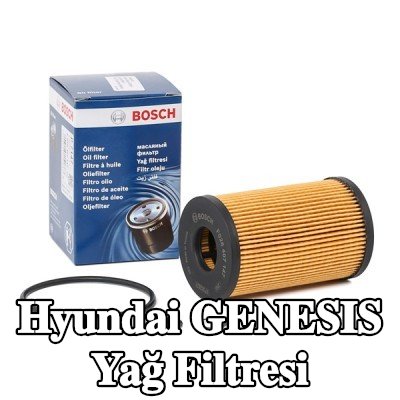 BOSCH Contalı/sızdırmazlık elemanlı yağ filtresi — Hyundai Genesis