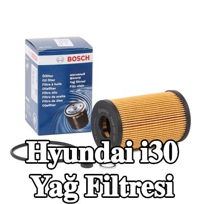 BOSCH Contalı/sızdırmazlık elemanlı yağ filtresi — Hyundai i30