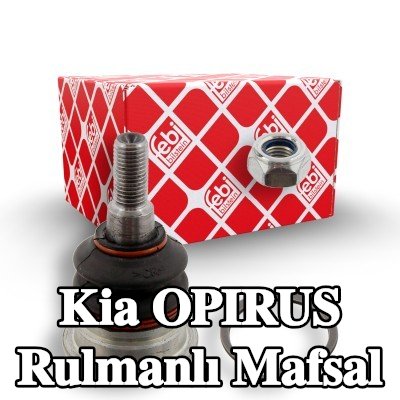 FEBI BILSTEIN Ön Sol Aks Bilyeli Mafsal, Ön Aks Sağ, Üst, 15mm, kilit somunu ile, tutma halkası — 2003 Kia Opirus
