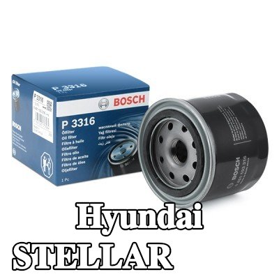 BOSCH فلتر الزيت مع صمام واحد مانع للرجوع — Hyundai Stellar