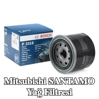 BOSCH Tek çek valflı yağ filtresi — Mitsubishi Santamo