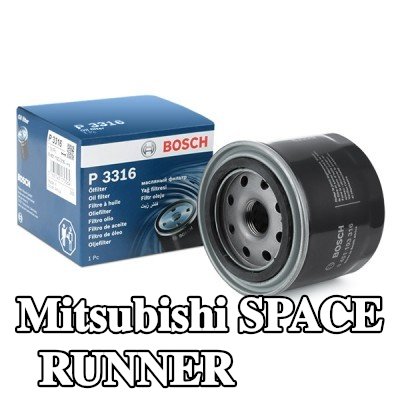 BOSCH فلتر الزيت مع صمام واحد مانع للرجوع — Mitsubishi Space Runner
