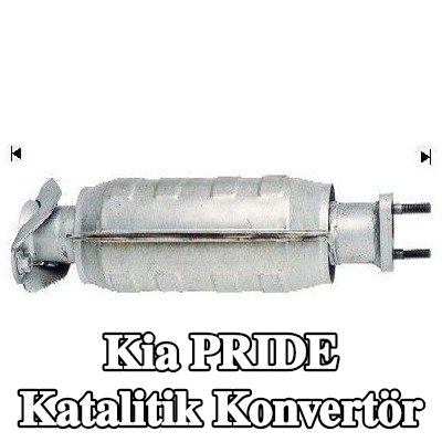 VEGAZ Sabitleme/montaj malzemesi dahil katalitik konvertör — 1990 Kia Pride