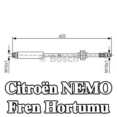 BOSCH Fren hortumu 402mm — Citroën Nemo