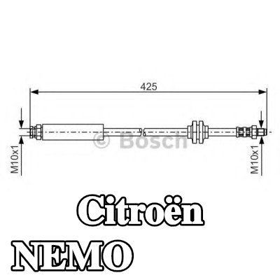 BOSCH خرطوم الفرامل 402mm — Citroën Nemo