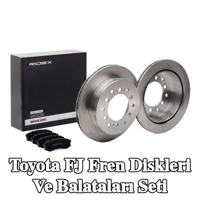 RIDEX Fren diskleri ve balataları seti Arka Aks, içten havalandırmalı — Toyota Fj