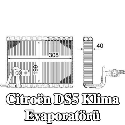 MAHLE Genleşme valfli klima evaporatörü — Citroën Ds5