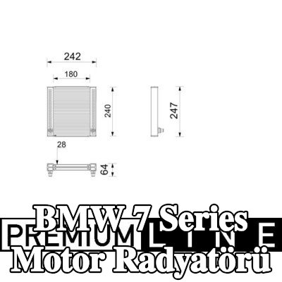 MAHLE Motor radyatörü — BMW 7 Series
