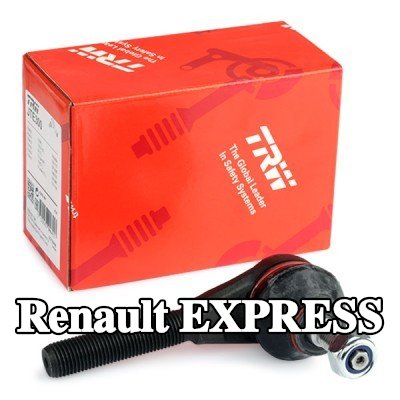 TRW طرف قضيب التوجيه الأيسر, يمين, خارجي, 100mm, مع مواد تثبيت — Renault Express