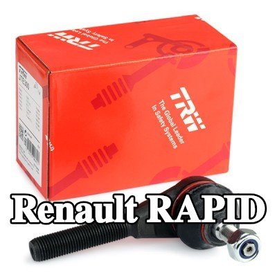 TRW طرف قضيب التوجيه الأيسر, يمين, خارجي, 100mm, مع مواد تثبيت — Renault Rapid