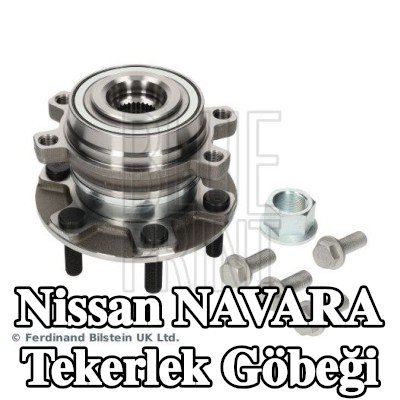 BLUE PRINT Tekerlek göbeği ön aks sol, Ön Aks Sağ, entegre ABS sensörü ile, somunlu — Nissan Navara