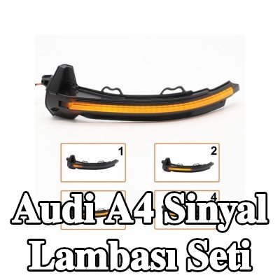 ABAKUS Sol dış ayna sinyal seti, Sağ dış ayna — Audi A4