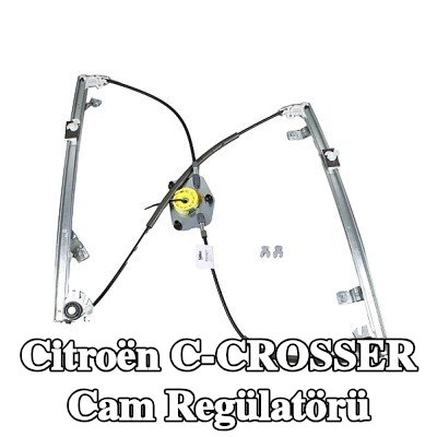 METZGER Cam regülatörü Sağ Ön, Elektrikli, elektrik motoru olmadan — Citroën C-crosser