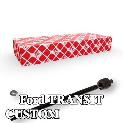 FEBI BILSTEIN قضيب الربط الداخلي المحور الأمامي الأيسر, المحور الأمامي الأيمن, 382mm, مع صامولة مضادة — Ford Transit Custom