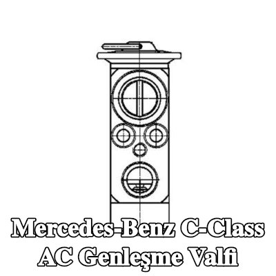 MAHLE AC genleşme valfi — 2002 Mercedes-Benz C-Class