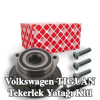 FEBI BILSTEIN Tekerlek yatağı kiti Tekerlek göbeğine entegre tekerlek yatağı, ABS sensör halkalı, sabitleme malzemesi ile, entegre manyetik sensör halkalı, sabitleme/montaj malzemesi ile — Volkswagen Tiguan